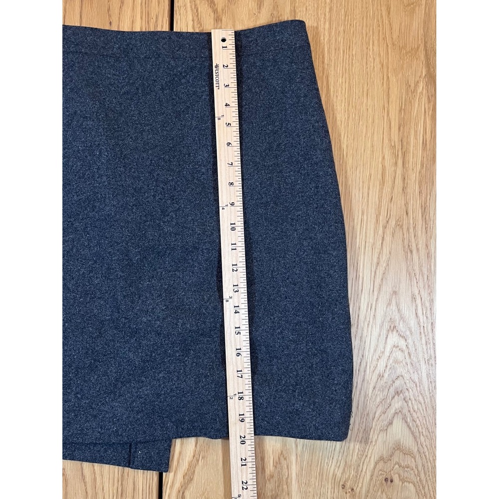 J.Crew The Pencil Skirt Women Size 2 Grey Wool Blend Professional Workwear - Picture 8 of 9